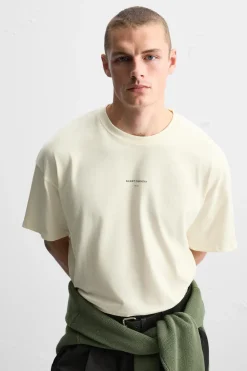 Discount CAMISETA BORDADO COMBINADO Hombre Camisetas