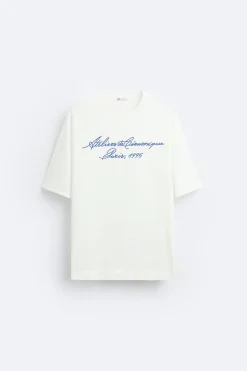 Online CAMISETA BORDADO CONTRASTE Hombre Camisetas