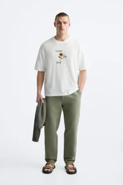 New CAMISETA BORDADO CONTRASTE Hombre Camisetas