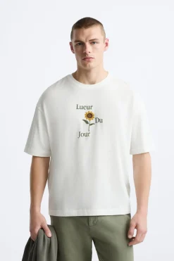 New CAMISETA BORDADO CONTRASTE Hombre Camisetas