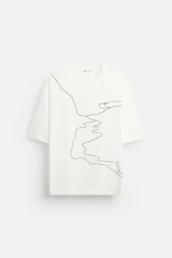 Discount CAMISETA BORDADO CONTRASTE Hombre Camisetas