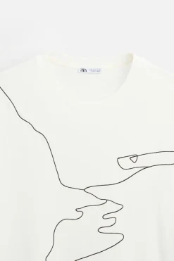 Discount CAMISETA BORDADO CONTRASTE Hombre Camisetas