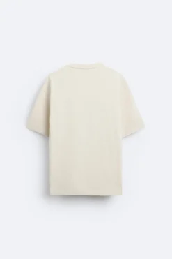 Hot CAMISETA BORDADO FLOR Hombre Camisetas