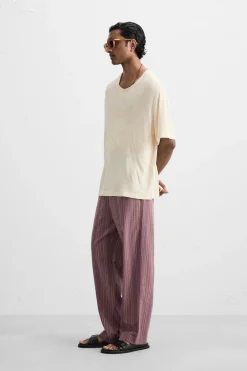 Outlet CAMISETA BORDADO GEOMÉTRICO Hombre Camisetas