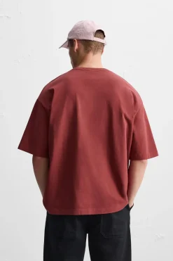 Fashion CAMISETA BORDADO LAVADO Hombre Camisetas