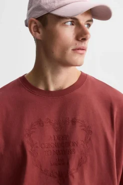 Fashion CAMISETA BORDADO LAVADO Hombre Camisetas