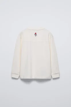 Niños ZARA 6 - 14 Años·Camisetas<CAMISETA BORDADO PAPÁ NOEL