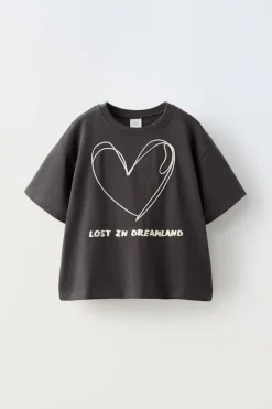 Niños ZARA 6 - 14 Años·Camisetas<CAMISETA BORDADOS CORDONES