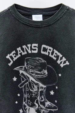 Niños ZARA 6 - 14 Años·Camisetas<CAMISETA BOTAS COWBOY
