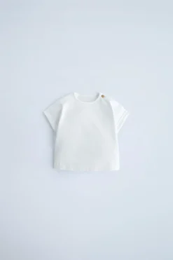 Niños ZARA 0 - 6 Meses·Camisetas|0 - 6 Meses·Básicos<CAMISETA BOTÓN