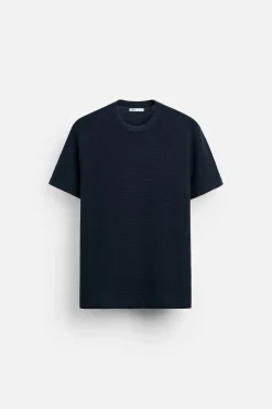 Outlet CAMISETA BÁSICA PUNTO Hombre Jerséis / Chaquetas|Camisetas