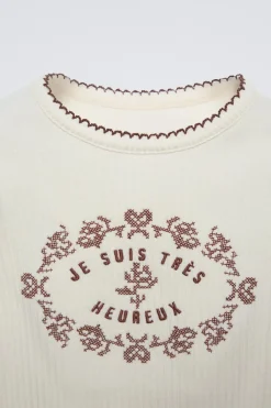 Niños ZARA 1½ - 6 Años·Camisetas<CAMISETA CANALÉ BORDADOS