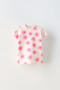 Niños ZARA 1½ - 6 Años·Camisetas|1½ - 6 Años·Total Look<CAMISETA CANALÉ FLORES