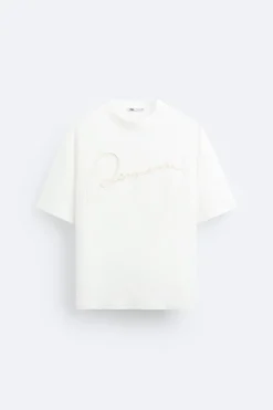 Fashion CAMISETA CINTA BORDADA Hombre Camisetas