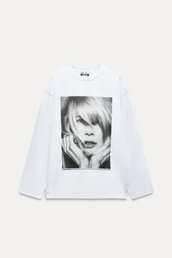 Hot CAMISETA CLAUDIA SCHIFFER - PHOTO BY JAN WELTERS LICENSED BY TRUNK ARCHIVE Mujer Camisetas