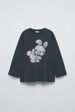 Niños ZARA 6 - 14 Años·Camisetas<CAMISETA CONEJO