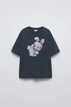 Niños ZARA 6 - 14 Años·Camisetas<CAMISETA CONEJO