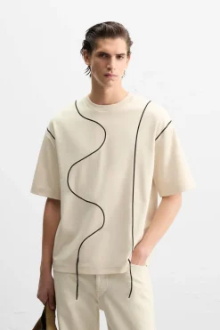 Hot CAMISETA CORDÓN CONTRASTE Hombre Camisetas