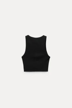 Clearance CAMISETA CROP RIB HALTER Mujer Tops / Bodies