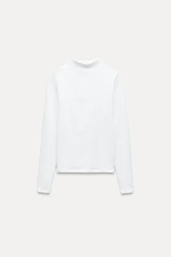 New CAMISETA CUELLO ALTO Mujer Camisetas