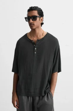 Fashion CAMISETA CUELLO BOTONES Hombre Camisetas