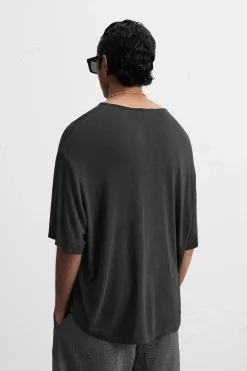 Fashion CAMISETA CUELLO BOTONES Hombre Camisetas