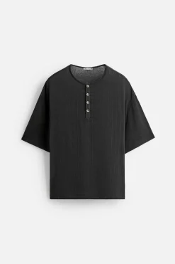 Fashion CAMISETA CUELLO BOTONES Hombre Camisetas