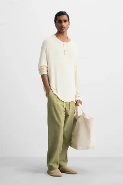 New CAMISETA CUELLO BOTONES Hombre Camisetas