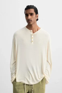 New CAMISETA CUELLO BOTONES Hombre Camisetas