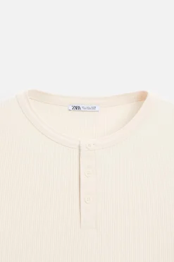 Fashion CAMISETA CUELLO BOTONES Hombre Camisetas