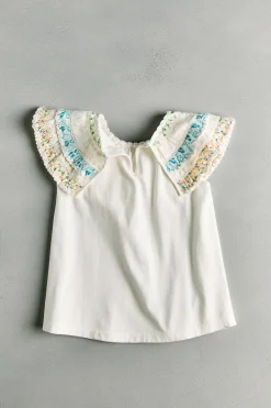 Niños ZARA 6 - 14 Años·Camisetas<CAMISETA CUELLO FLORES - SEA NY