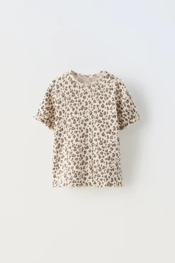 Niños ZARA 1½ - 6 Años·Camisetas|1½ - 6 Años·Total Look<CAMISETA DESAGUJADA ANIMAL PRINT