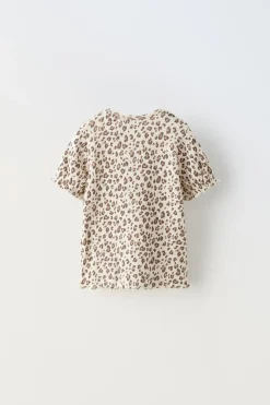 Niños ZARA 1½ - 6 Años·Camisetas|1½ - 6 Años·Total Look<CAMISETA DESAGUJADA ANIMAL PRINT
