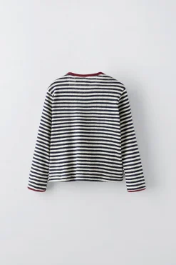 Niños ZARA 1½ - 6 Años·Camisetas|6 - 18 Meses·Camisetas<CAMISETA DESAGUJADA BORDADO