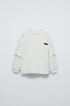 Niños ZARA 1½ - 6 Años·Camisetas|6 - 18 Meses·Camisetas<CAMISETA DOBLE MANGA ETIQUETA