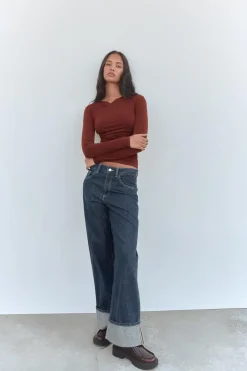 New CAMISETA DRAPEADA Mujer Tops / Bodies