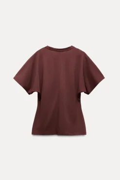 Fashion CAMISETA DRAPEADO LATERAL Mujer Tops / Bodies