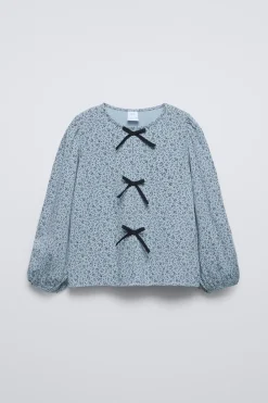 Niños ZARA 6 - 14 Años·Camisetas<CAMISETA ESTAMPADA LAZOS