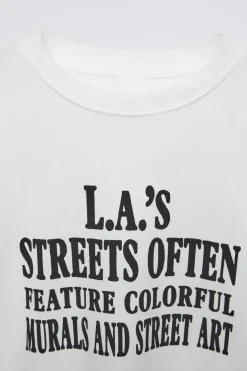 Niños ZARA 6 - 14 Años·Camisetas<CAMISETA ESTAMPADA TEXTO