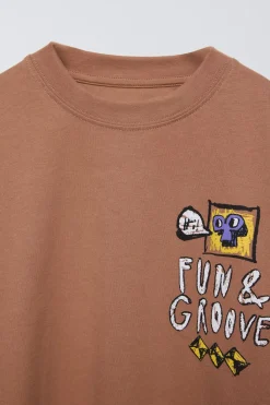 Niños ZARA 6 - 14 Años·Camisetas<CAMISETA ESTAMPADO