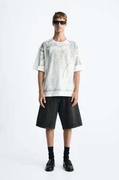 Clearance CAMISETA ESTAMPADO ABSTRACTO Hombre Camisetas