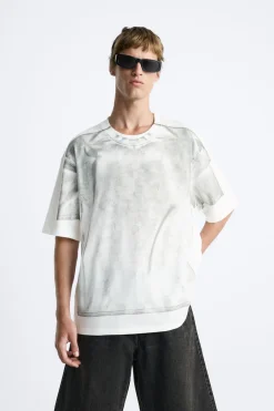 Clearance CAMISETA ESTAMPADO ABSTRACTO Hombre Camisetas