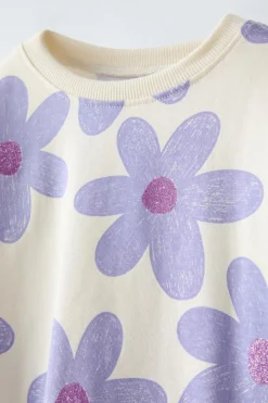 Niños ZARA 1½ - 6 Años·Camisetas|6 - 18 Meses·Camisetas<CAMISETA ESTAMPADO BRILLO