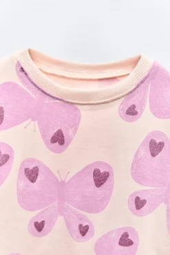 Niños ZARA 1½ - 6 Años·Camisetas|6 - 18 Meses·Camisetas<CAMISETA ESTAMPADO BRILLOS