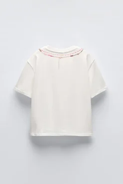 Niños ZARA 6 - 14 Años·Camisetas<CAMISETA ESTAMPADO COLLAR