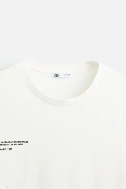 New CAMISETA ESTAMPADO COMBINADO Hombre Camisetas