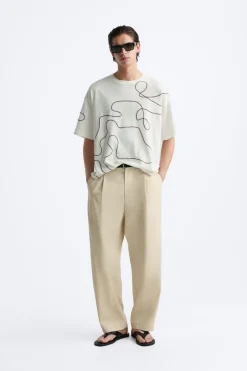 Fashion CAMISETA ESTAMPADO CONTRASTE Hombre Camisetas