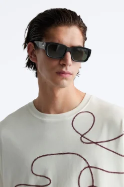 Fashion CAMISETA ESTAMPADO CONTRASTE Hombre Camisetas