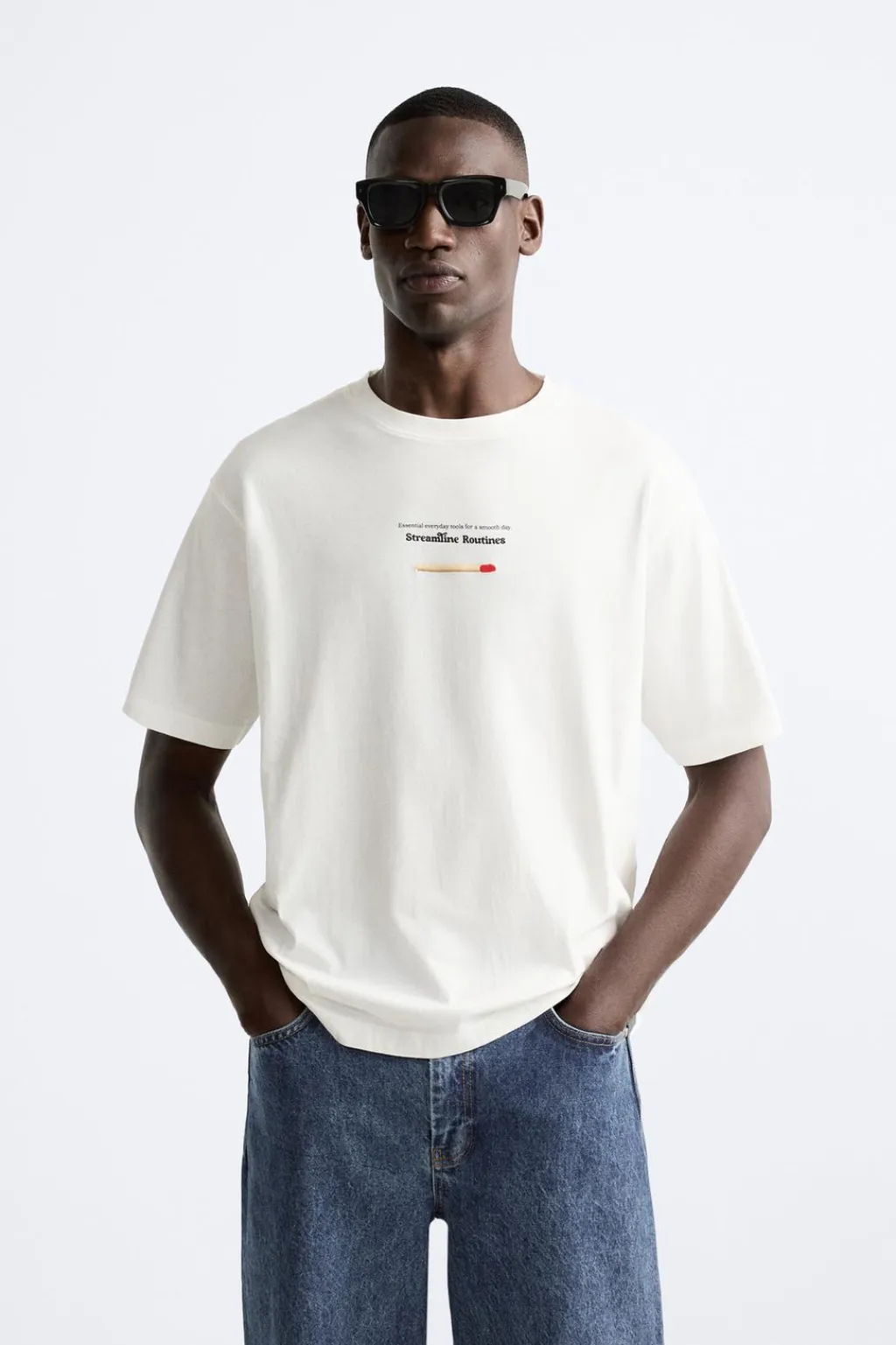 Sale CAMISETA ESTAMPADO CONTRASTE Hombre Camisetas