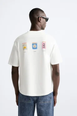 Sale CAMISETA ESTAMPADO CONTRASTE Hombre Camisetas